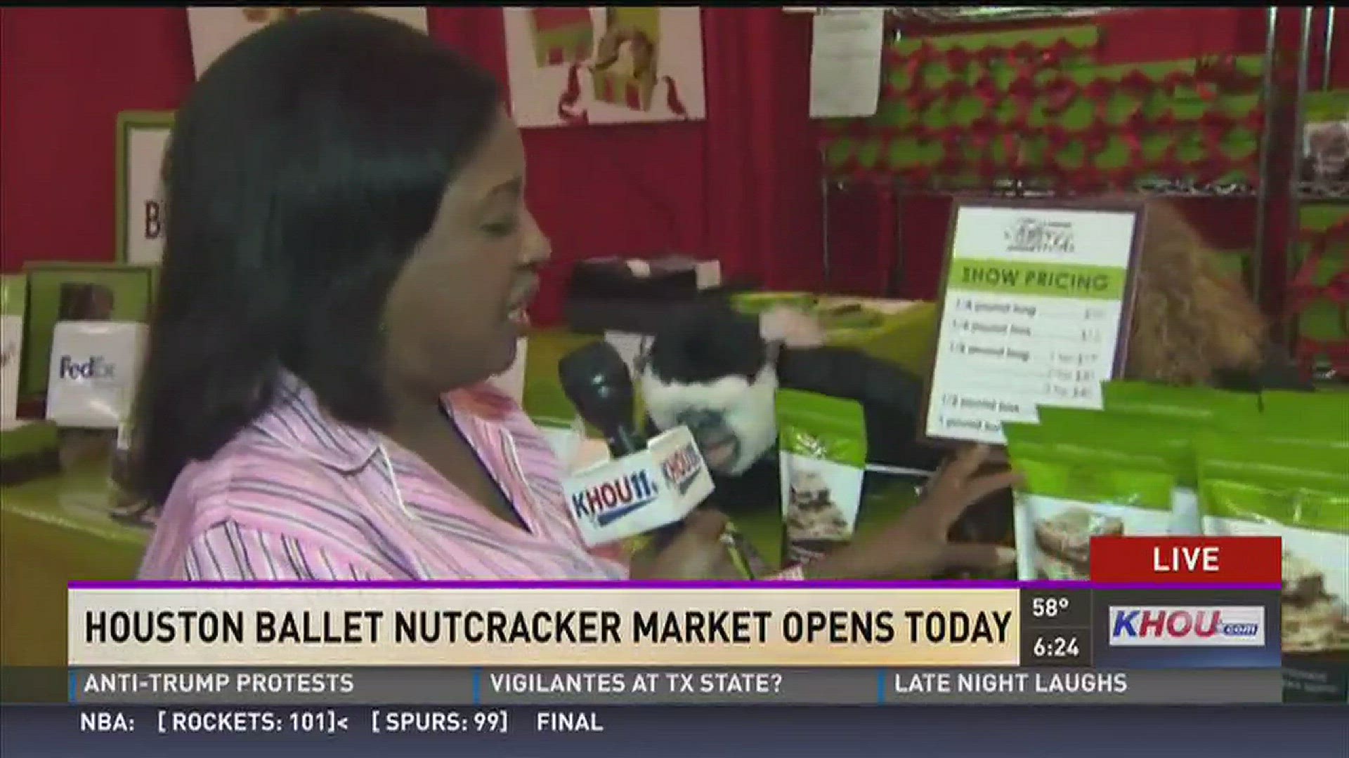 We say avoid the holiday stress, and just stick to the holiday fun! Sherry Williams was live at the Houston Ballet Nutcracker Market Thursday morning. The event is a great way to start feeling festive.