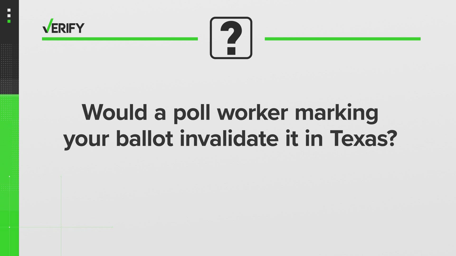 A viral social media post inaccurately says a poll worker could invalidate an election ballot.