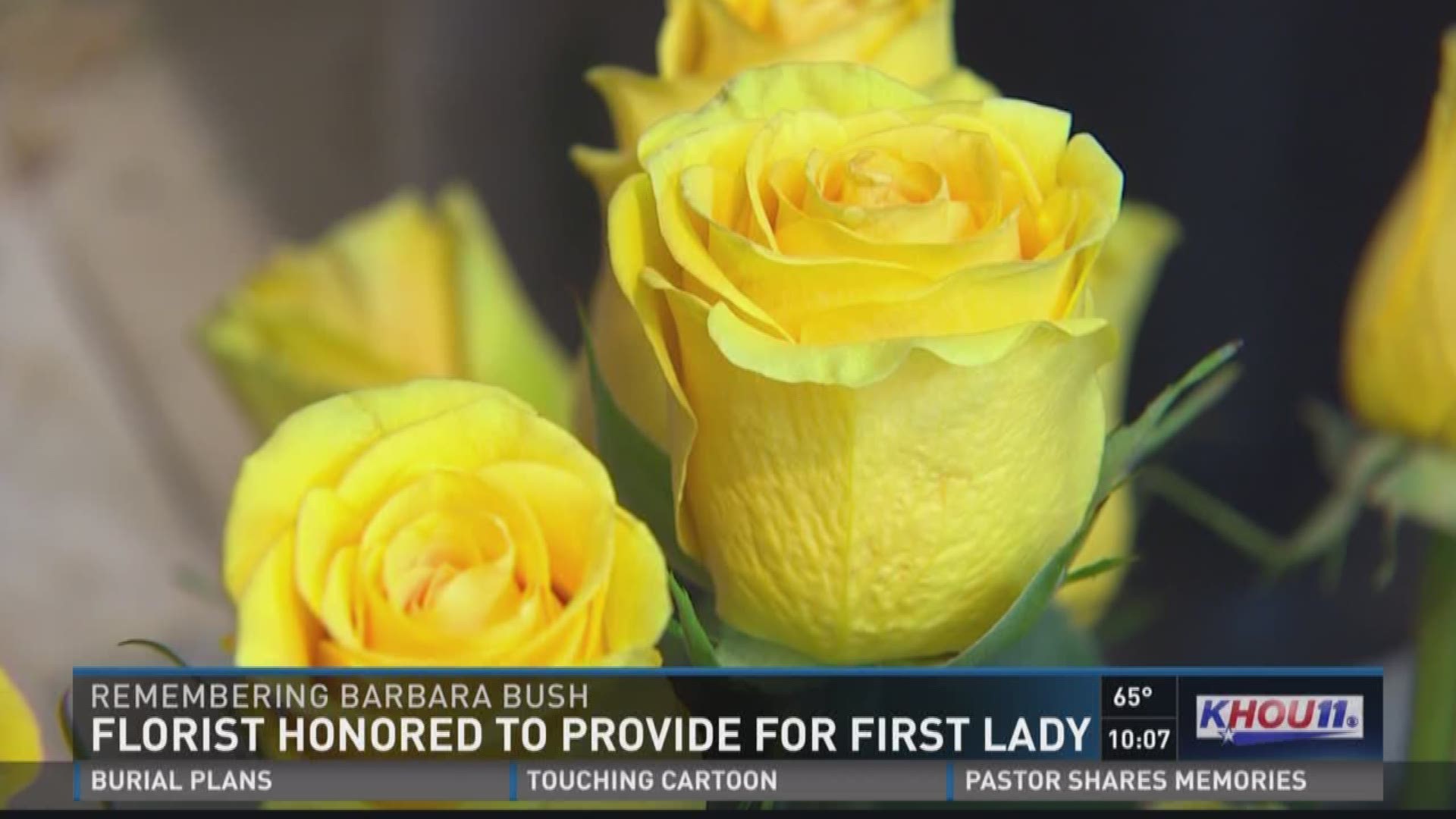 Florists in Houston are getting the many arrangements ready for the funeral of former First Lady Barbara Bush on Saturday. 