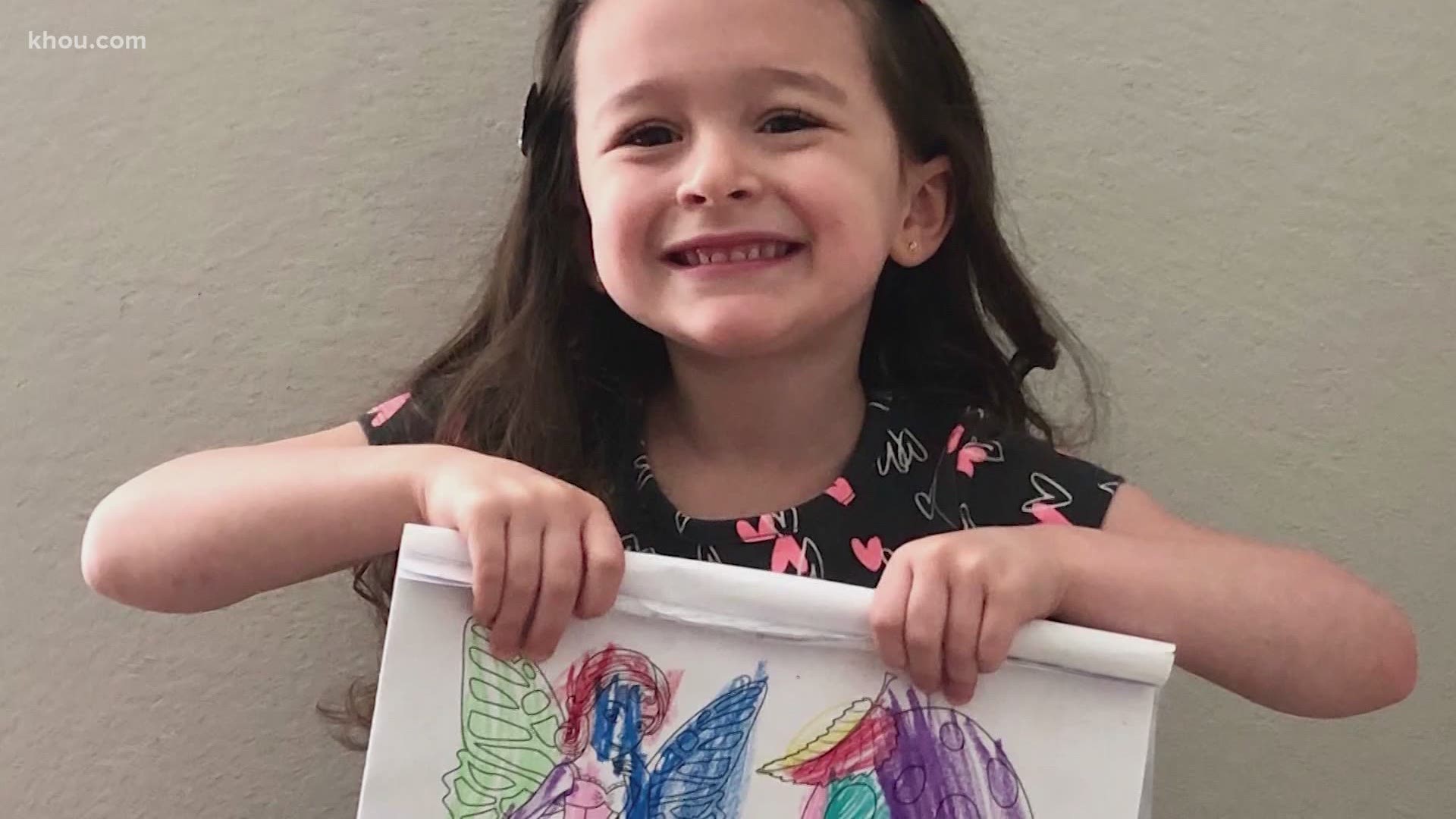 First Service Residential sent the family a violation notice calling 4-year-old Giuliana's colored pictures "unsightly articles" that would drop property values.