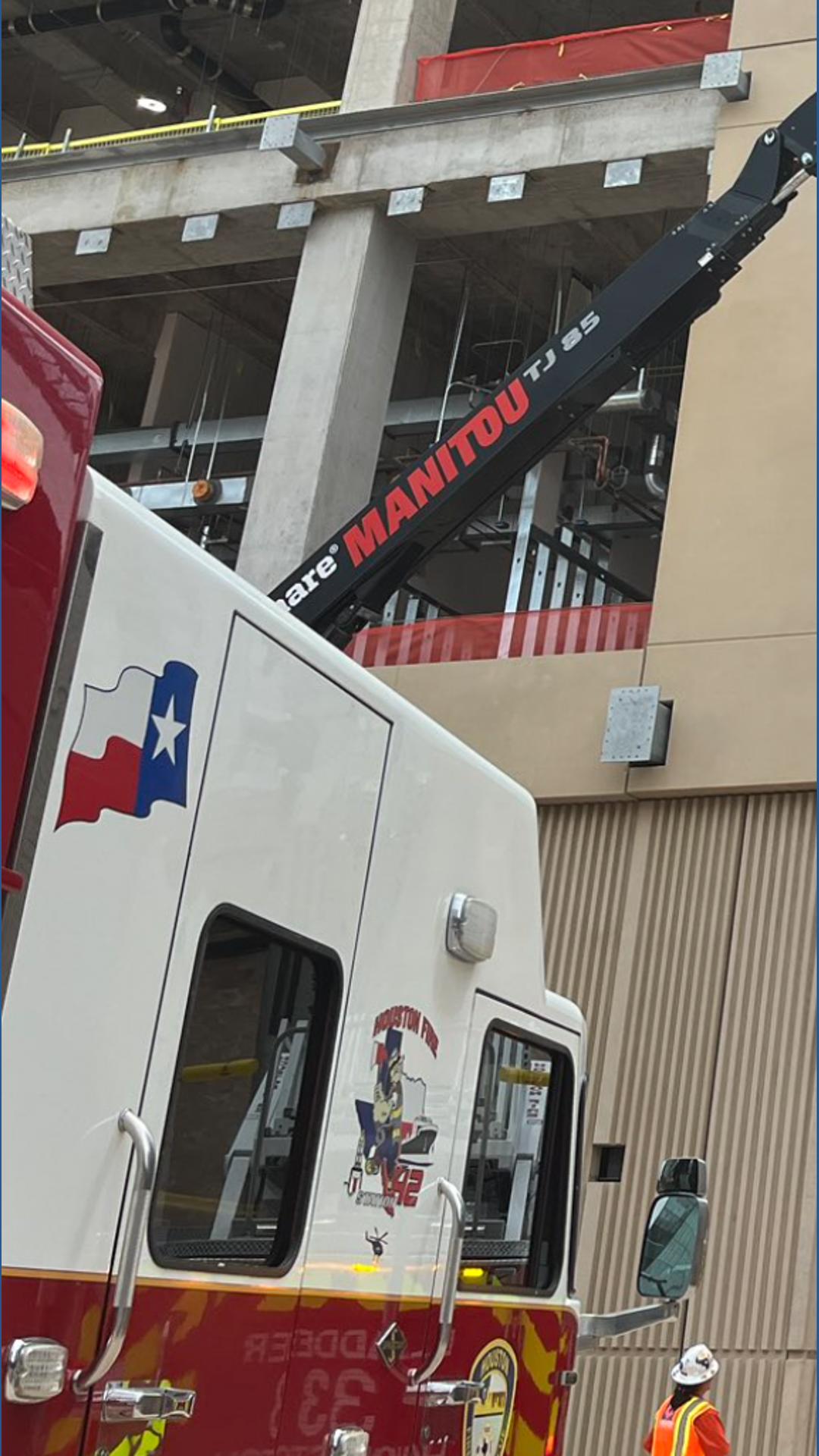 Construction Fire Rescue Houston rescue team at construction site fall | khou.com