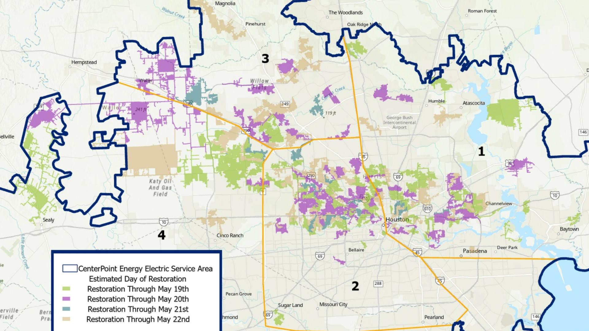 When will the power be back on? CenterPoint gives Sunday update | khou.com
