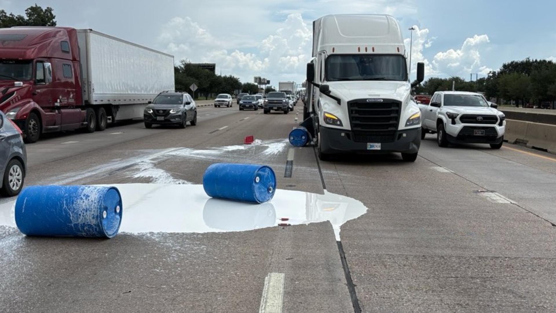 Paint spill reported on I-45 inbound near South Loop