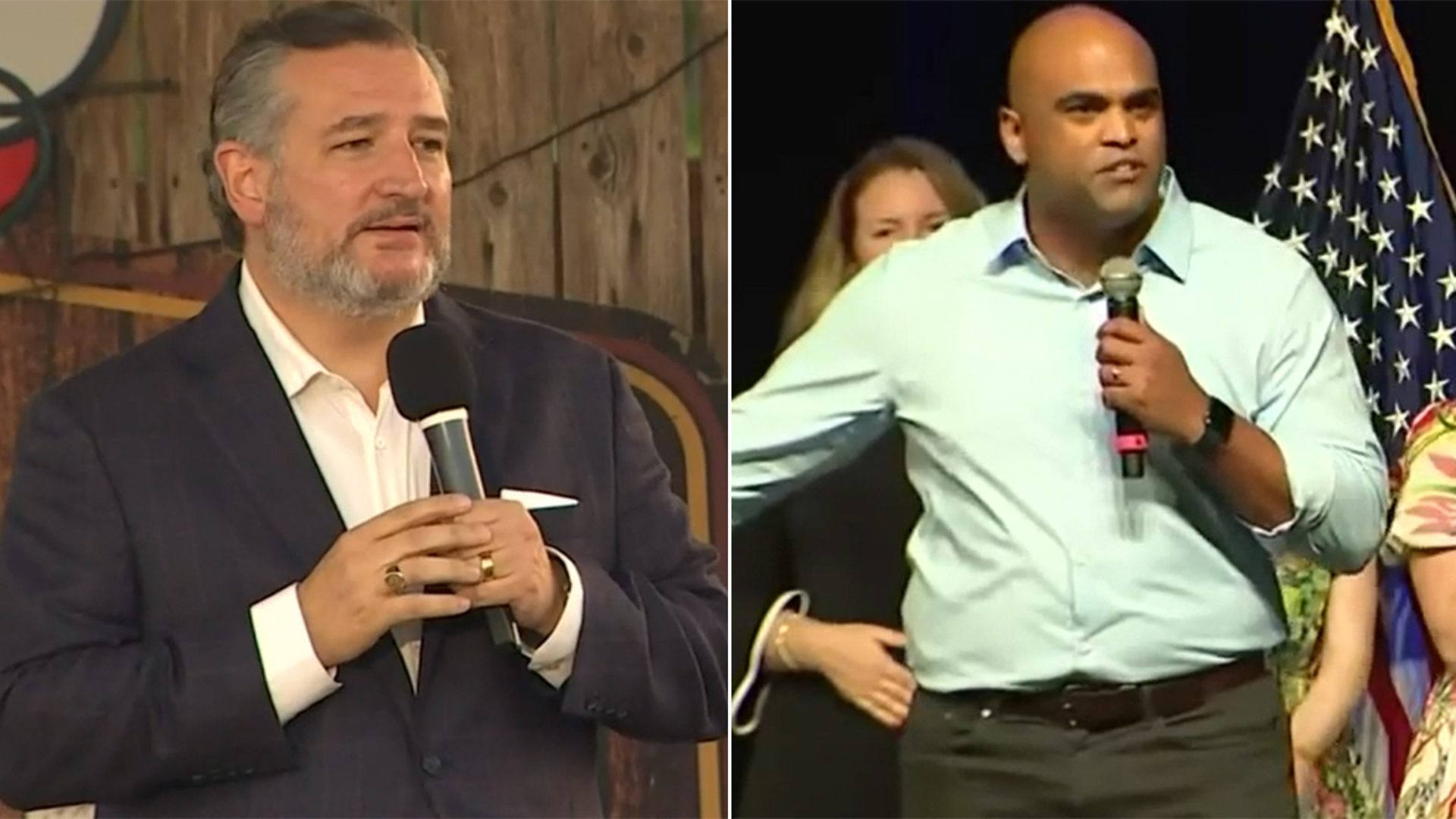 Cruz addresses supporters in Cypress, while Allred visits Dallas as