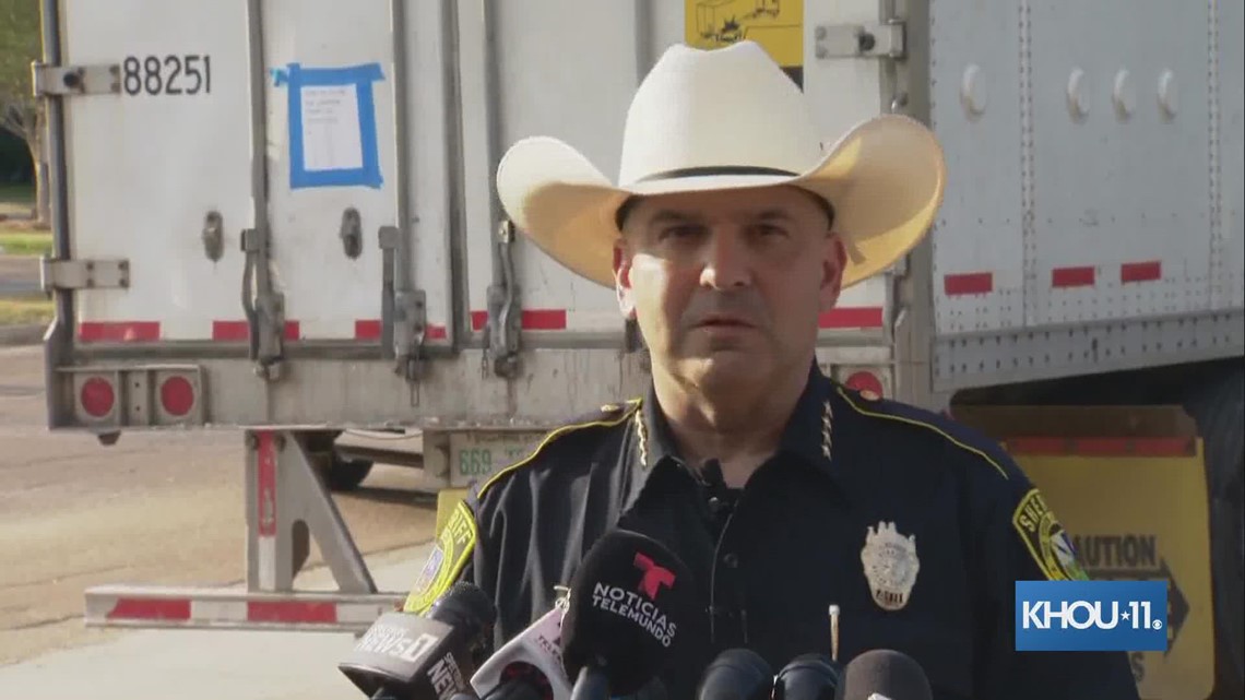 Bexar County sheriff gives update after several people seen jumping from big rig