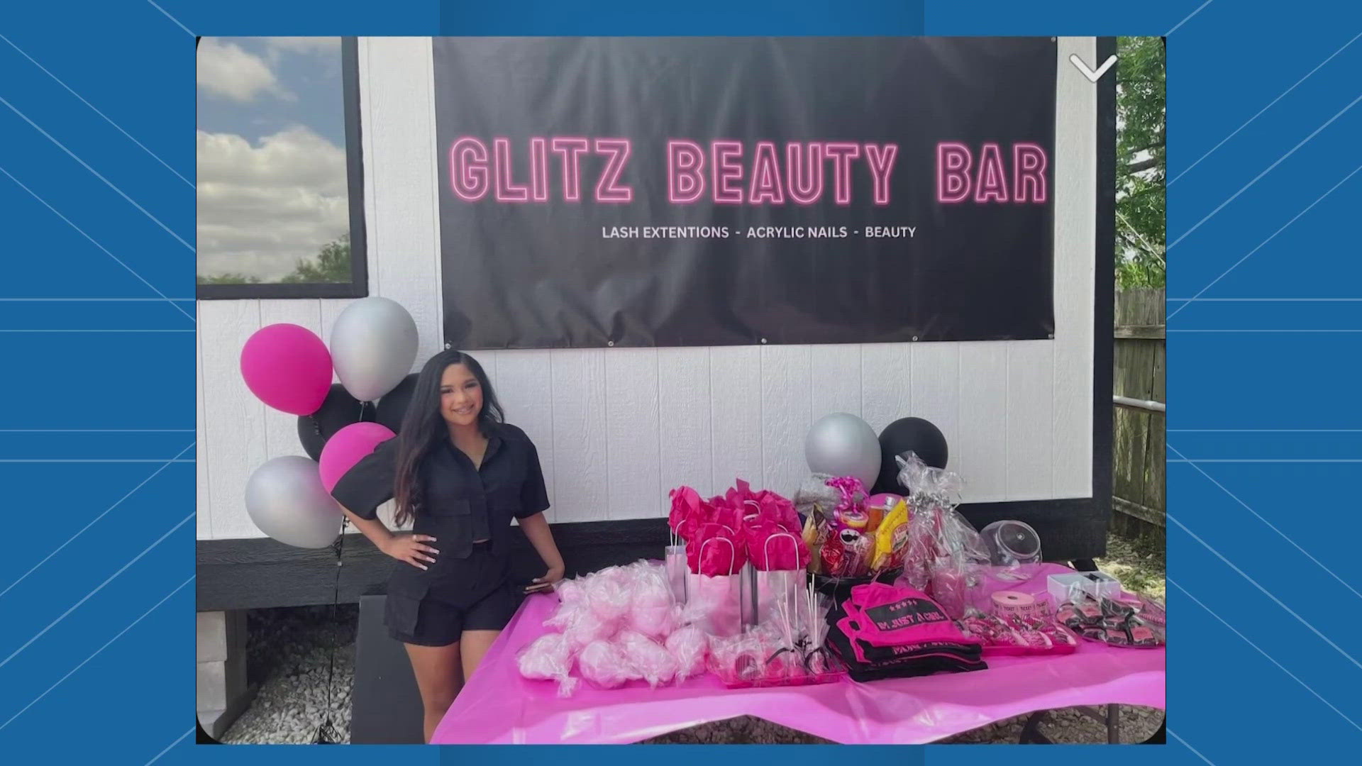 Destiny Rodriguez is 18 and owns Glitz Glamourr, a one-stop beauty bar in east Harris County.