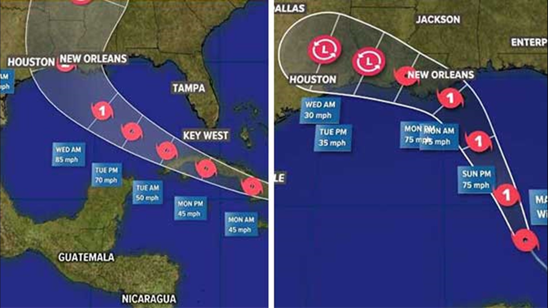 Tropical Storms Laura and Marco could reach Gulf at same time | khou.com