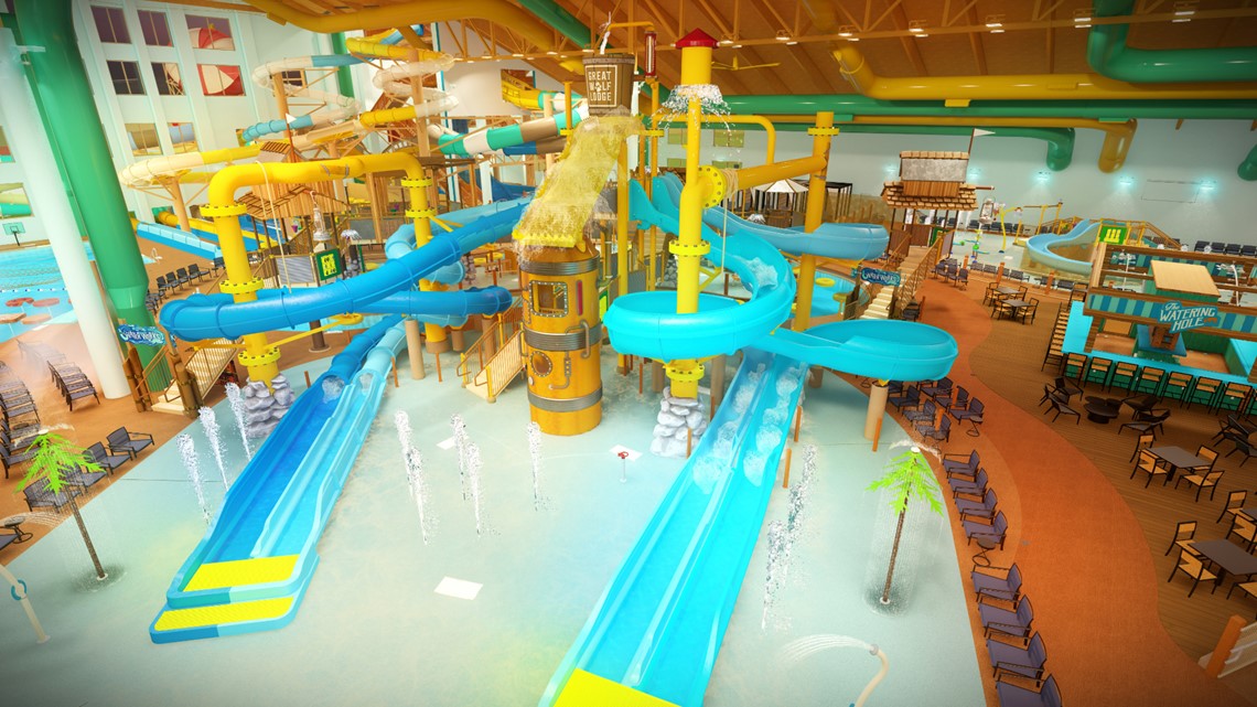 New look at the water park inside the Great Wolf Lodge in Webster ...