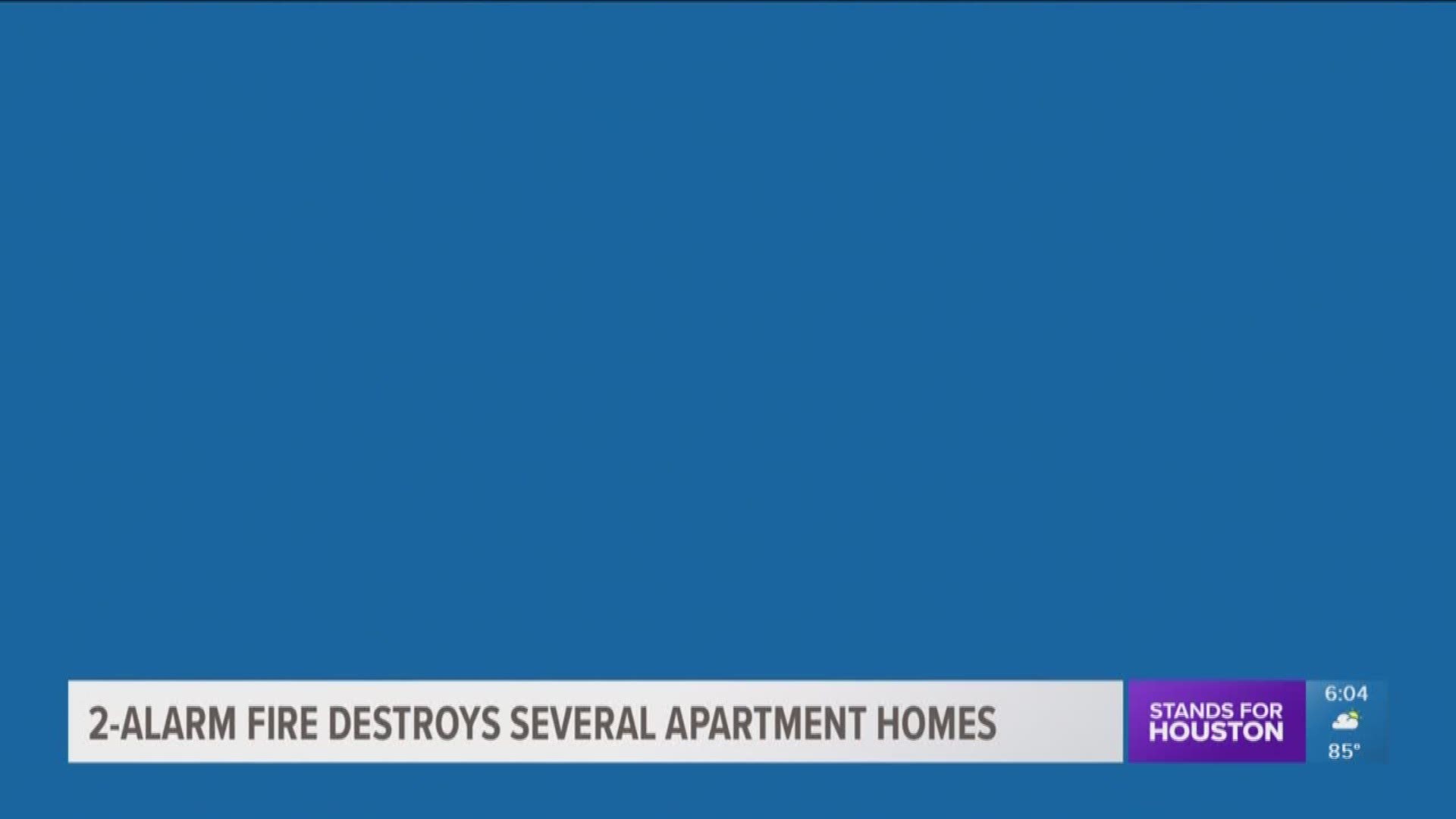 Dozens displaced after apartment fire in north Houston | khou.com