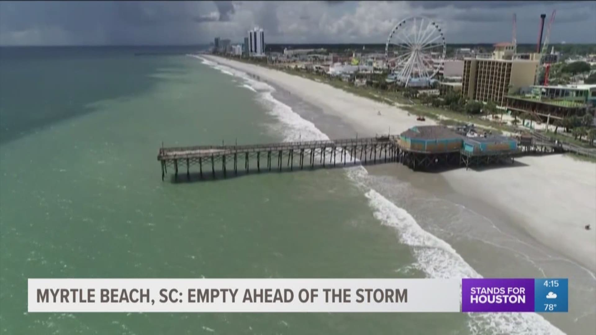 Myrtle Beach empty ahead of Hurricane Florence