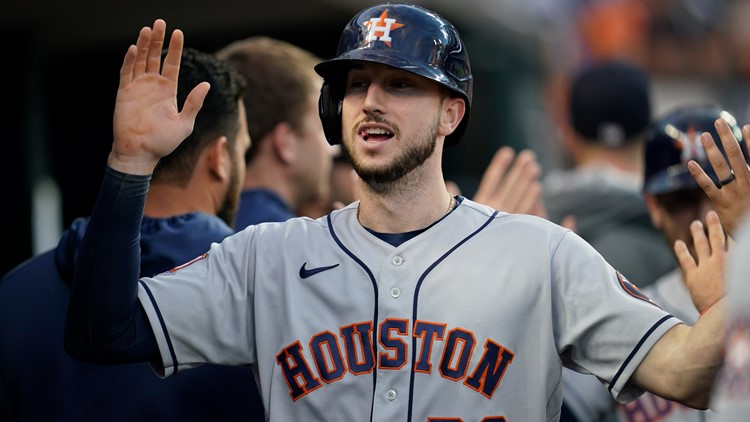 Kyle Tucker leads Houston with 4 RBIs to rout Angels 11-3 - CBS Los Angeles