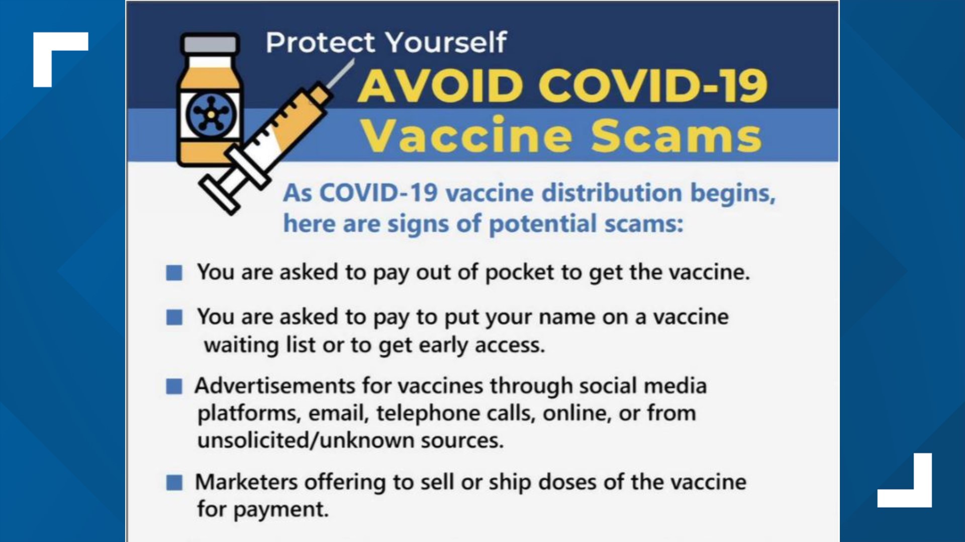 Scammers offering early access to COVID-19 vaccine for money | khou.com