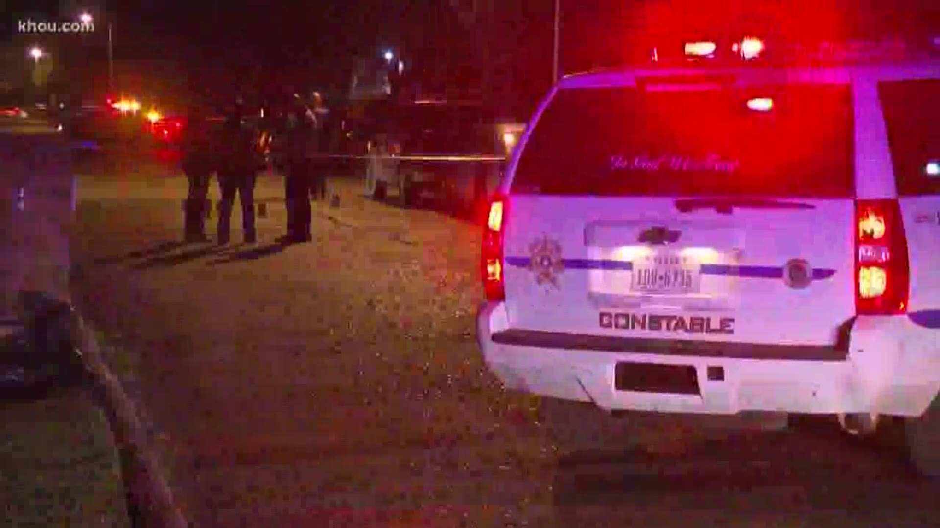 A woman was shot and killed Saturday night in a possible drive-by in northeast Harris County.