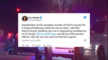 Condolences pour in for Harris County Pct. 5 corporal shot and killed during traffic stop