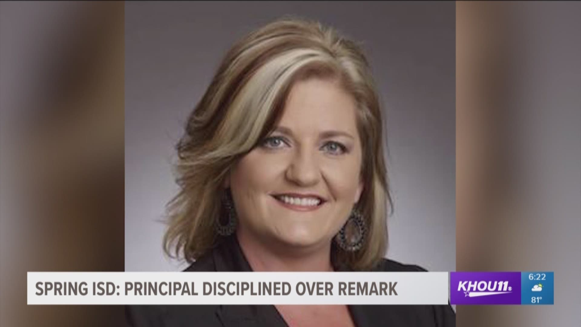 A principal in Spring ISD has apologized for a tasteless joke she made about a special needs student and the superintendent says that principal has been disciplined.