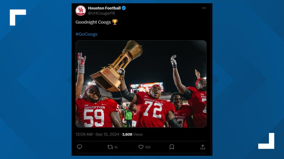 Houston Cougars top Rice for Willie Fritz's first win | khou.com