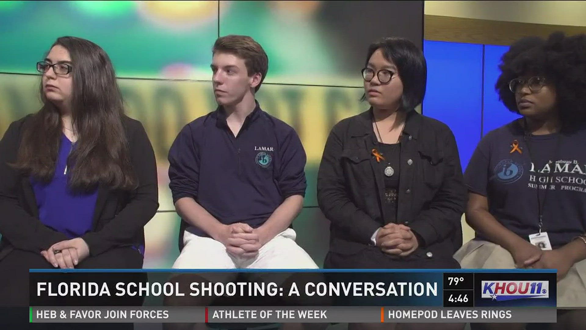Teens from area high schools joined us for a discussion on school shootings and their own fears about school safety.
