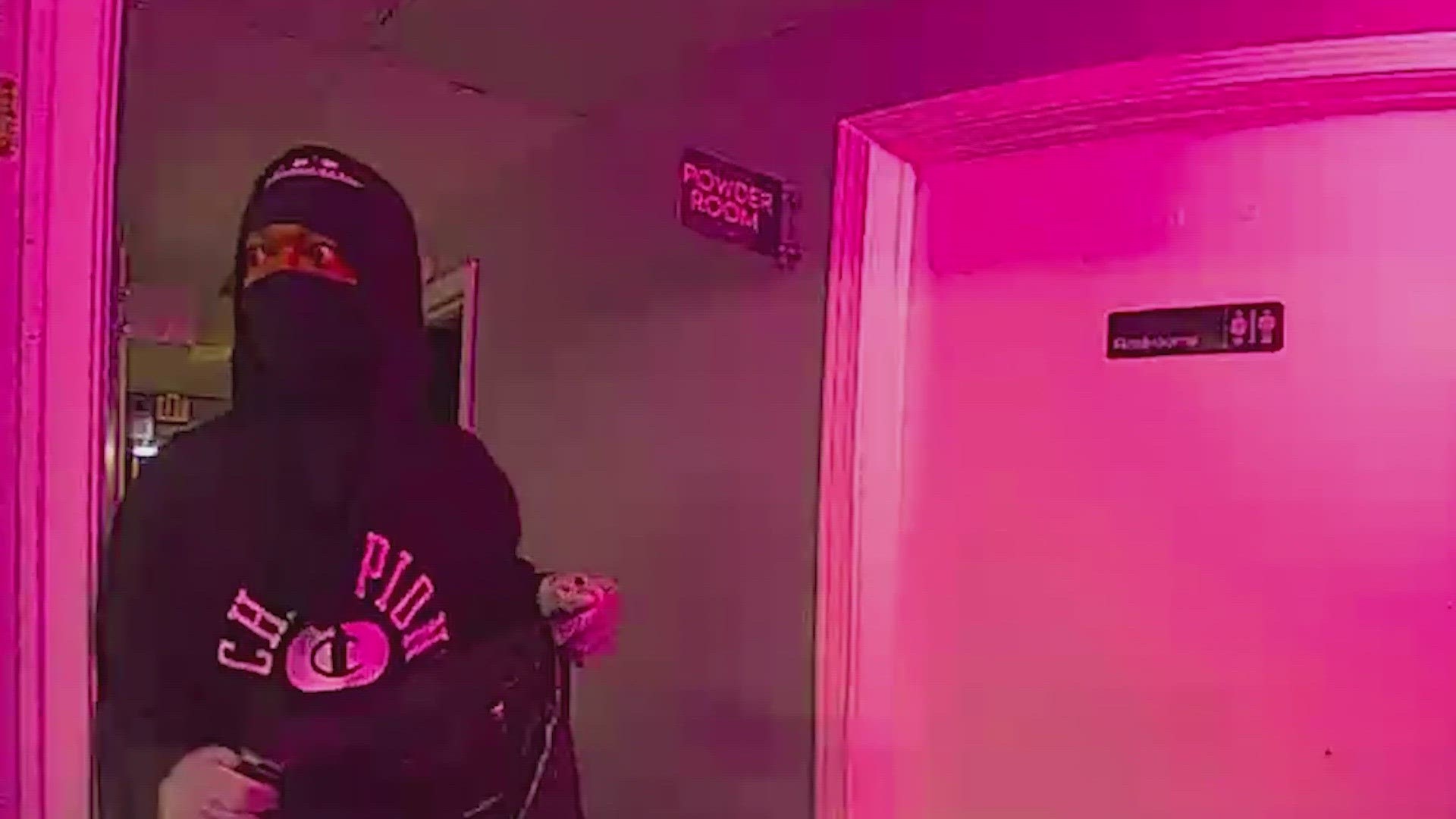 The heist, which was caught on camera, cost Snooty Hair Boutique nearly $80,000 in stolen merchandise and damages.