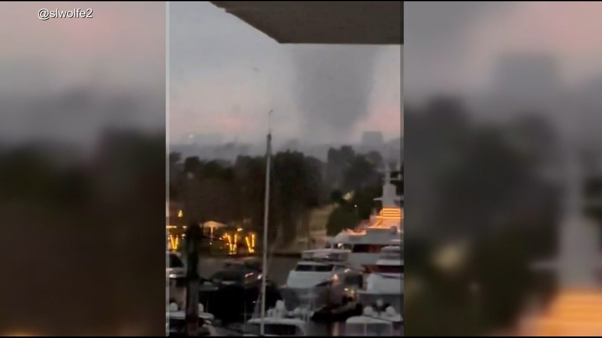 A potential tornado touched down Saturday (1/6) near Las Olas and the Intracoastal in Fort Lauderdale.