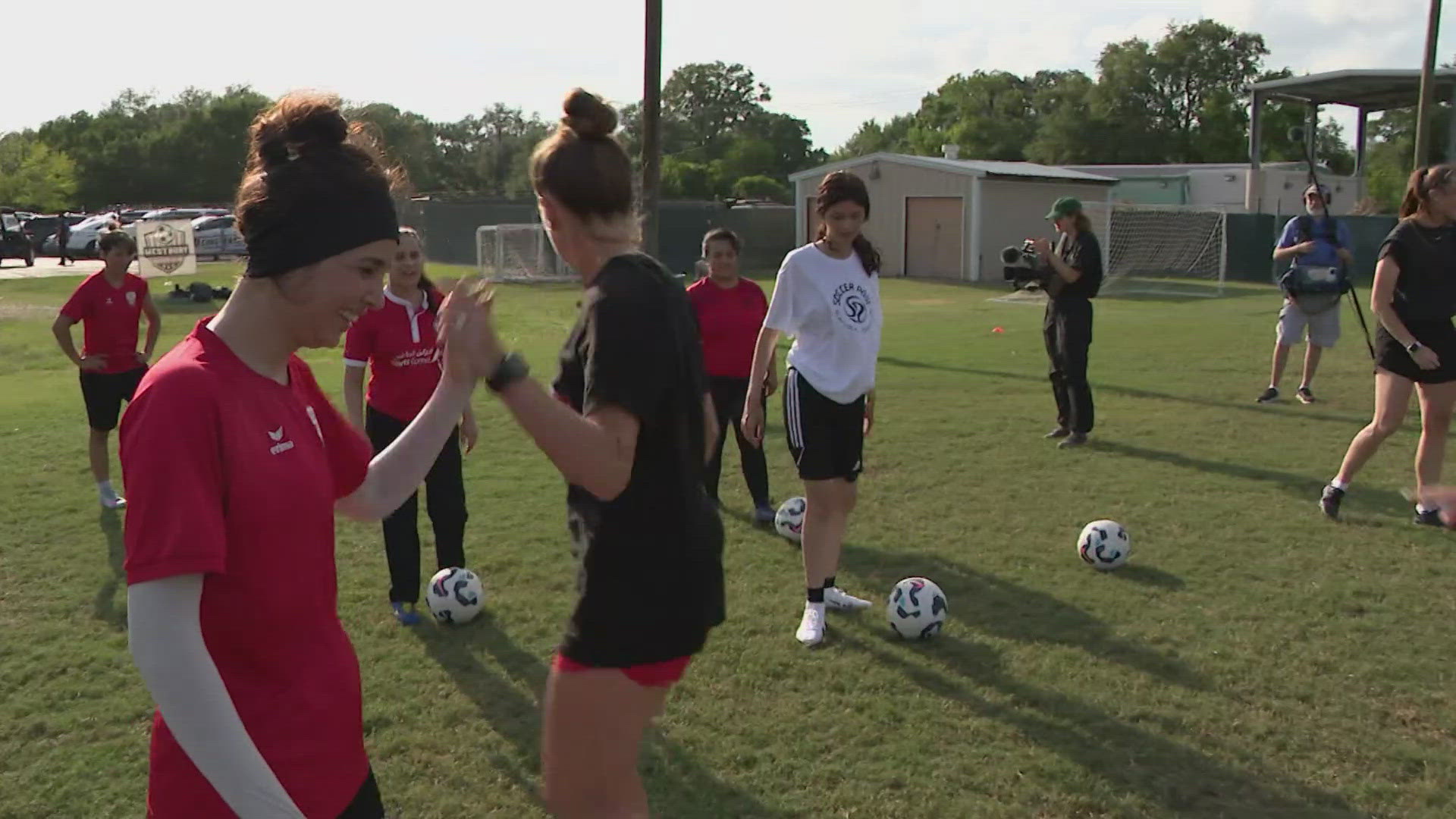 After moving around a bit, Sodaba Khinjani and some of her teammates finally settled in Houston in June 2023.