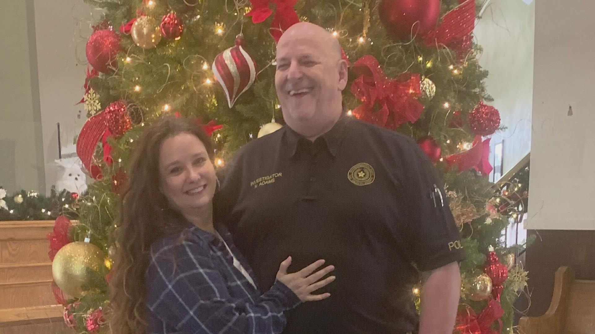 Dee Dee Adams lost her husband, San Jacinto deputy constable Neil Adams, in a shooting while he was working an extra job.