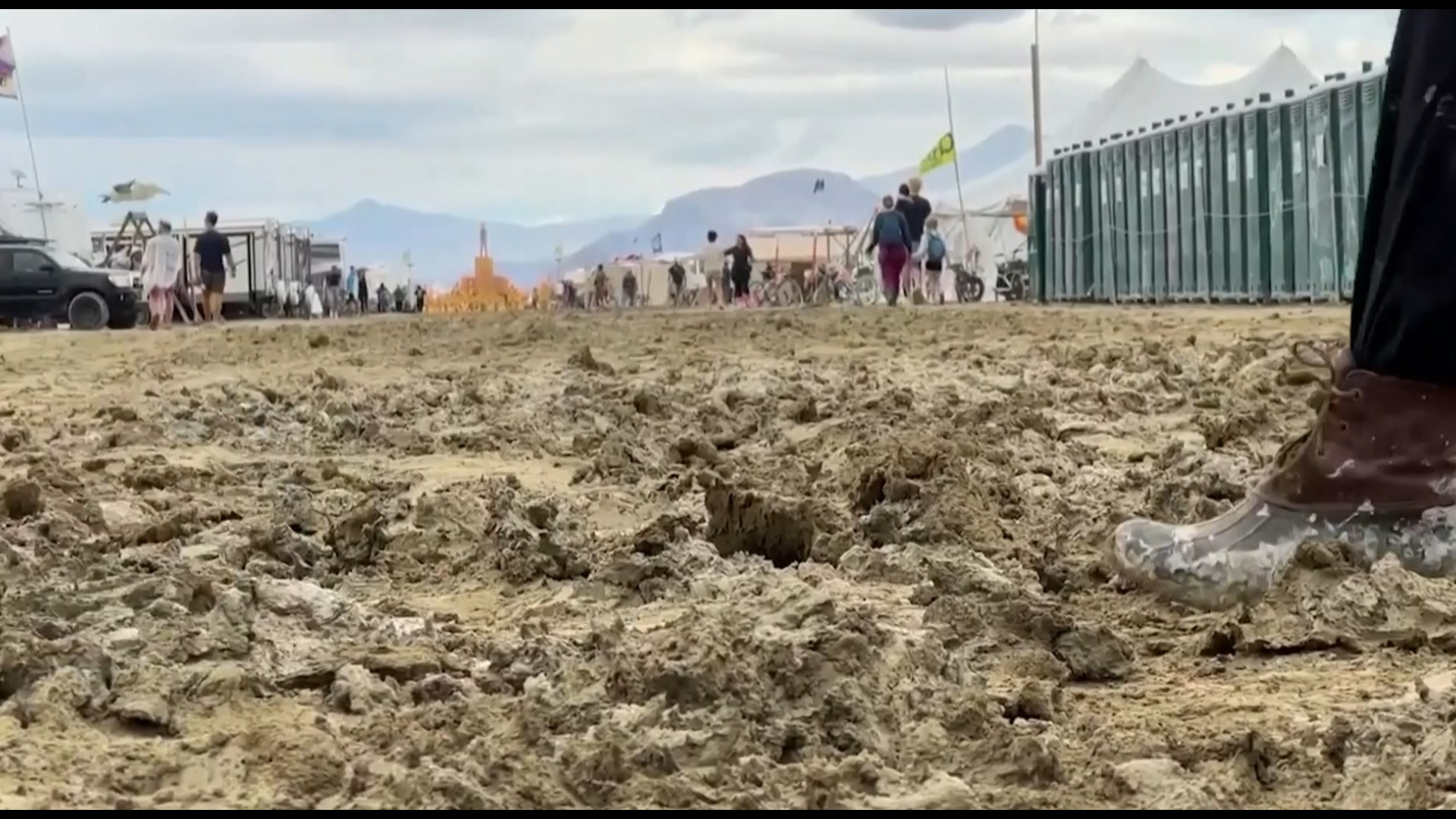 Burning Man flooding Attendees talk about conditions at campgroup