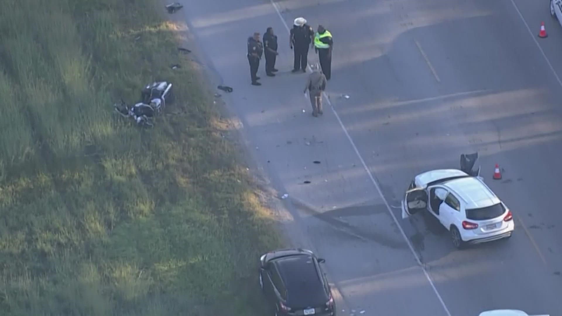 A Fort Bend County Sheriff’s deputy on a motorcycle was involved in a crash Monday morning, according to the sheriff’s office.