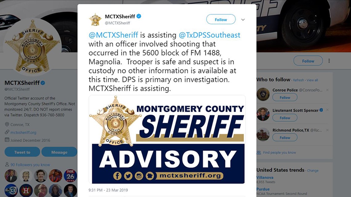 Officer-involved shooting under investigation in Montgomery County ...