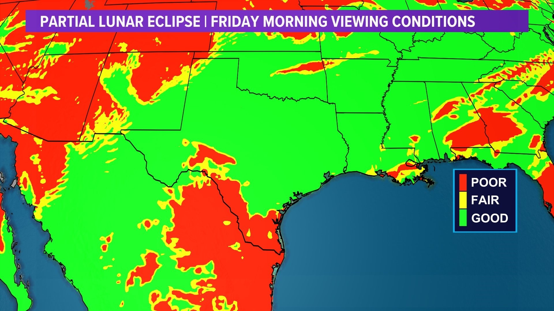 What time is the lunar eclipse 2021 in Houston, Texas?