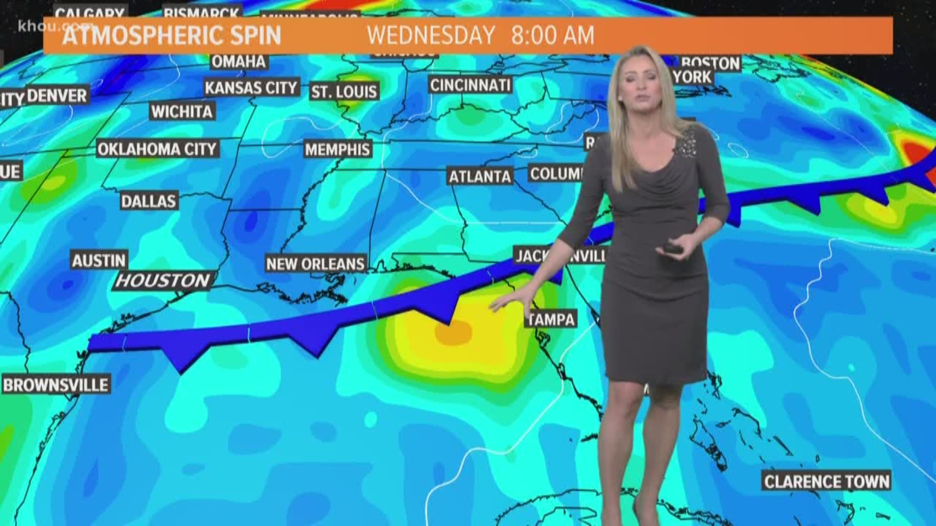 Here's the Monday morning update from KHOU 11 Meteorologist Chita Craft on a disturbance expected to move into the Gulf of Mexico. It's too early to issue a forecast track for the system. | July 8, 2019