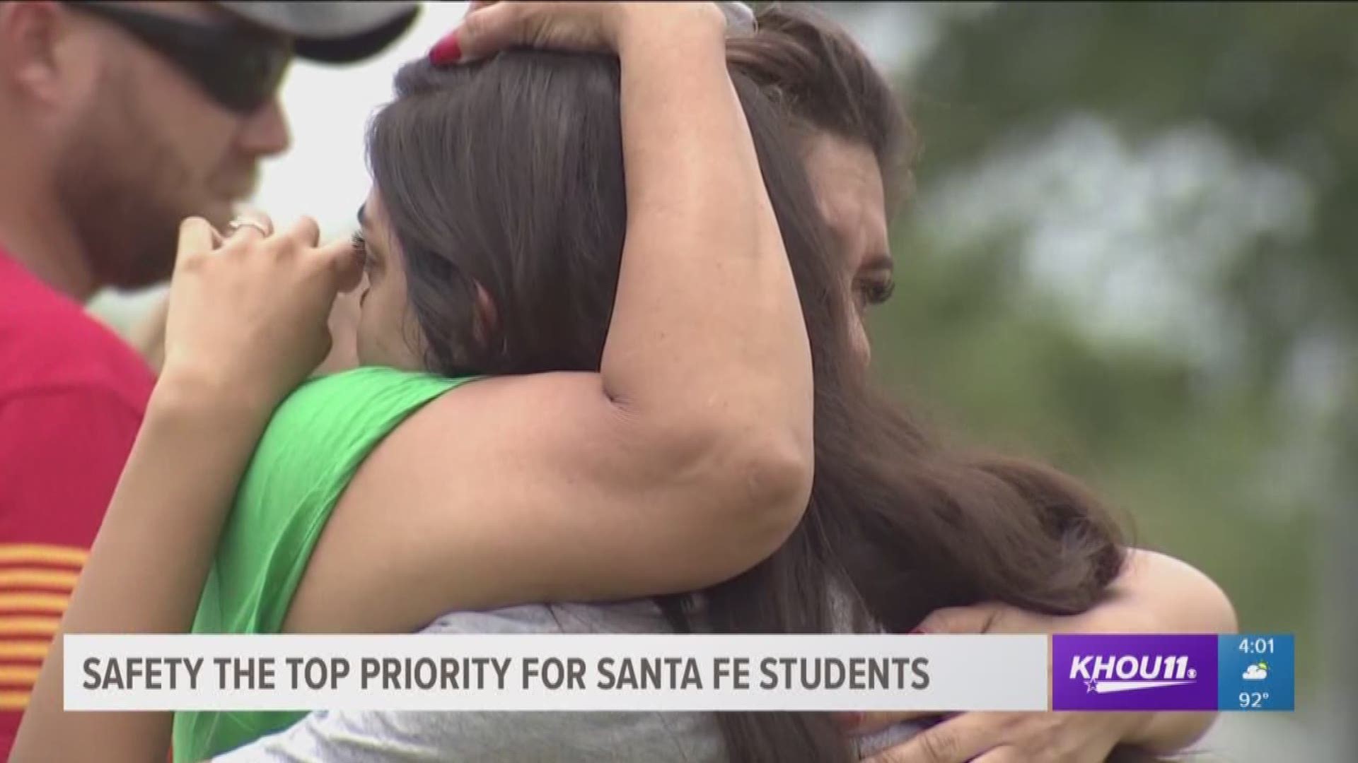 Students at Santa Fe High School spoke with KHOU 11 on Tuesday about safety in schools and what Governor Greg Abbott had to say at the school.