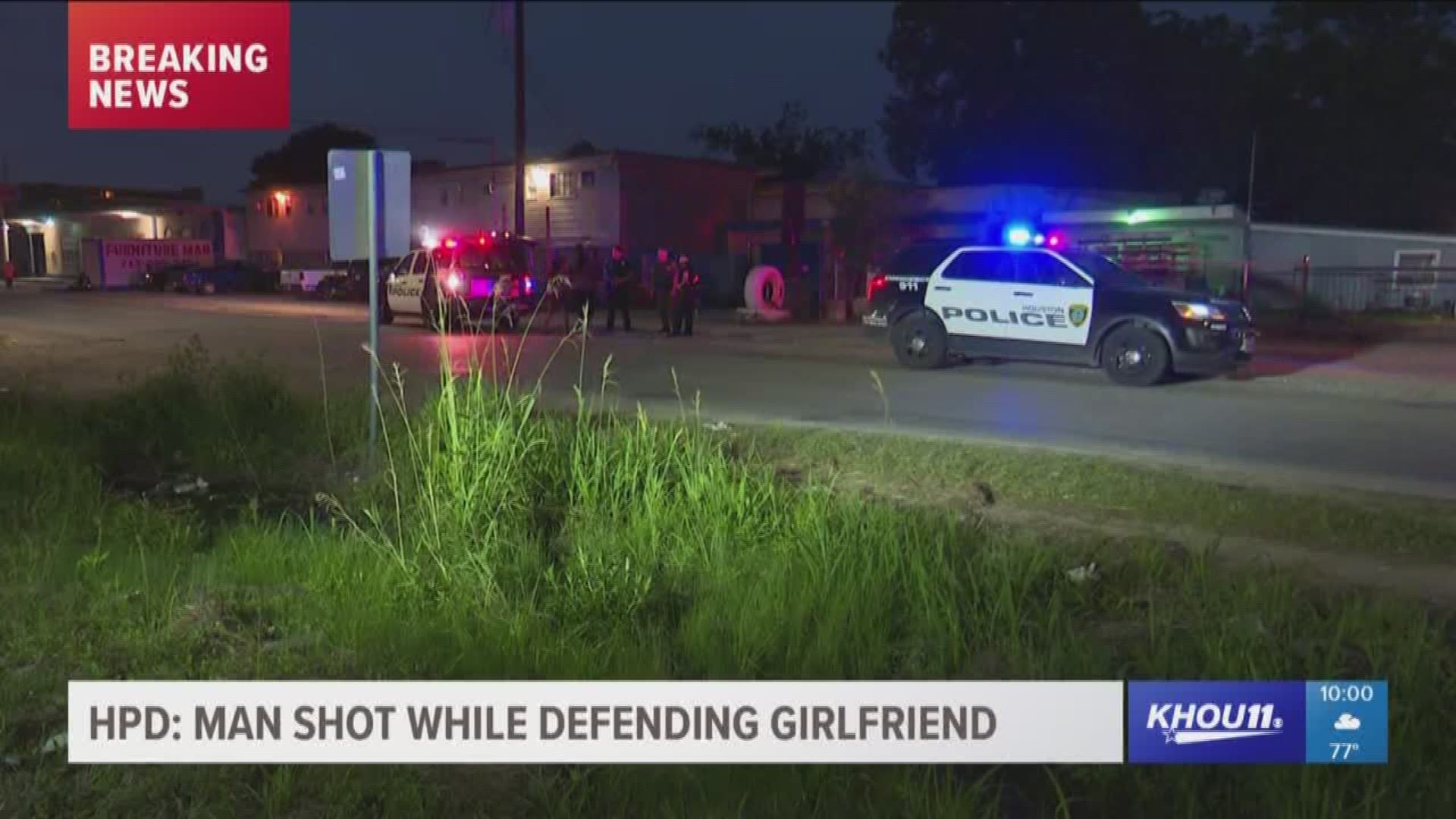 Houston Police are investigating a shooting in northeast Houston that left one man injured.