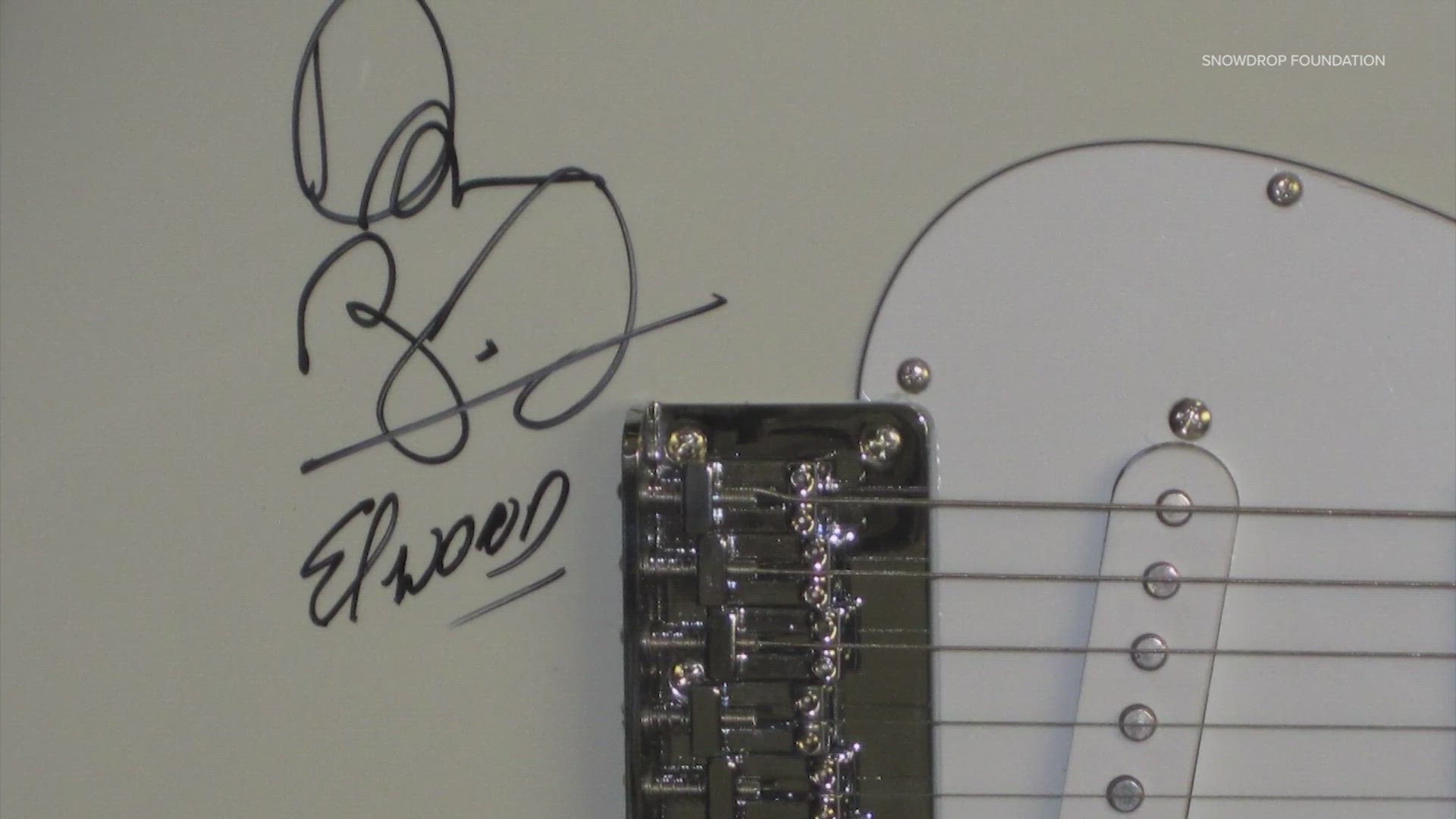 The items stolen in the storage unit burglary included guitars autographed by rock legends Steven Tyler, ZZ Top and Pat Benatar.