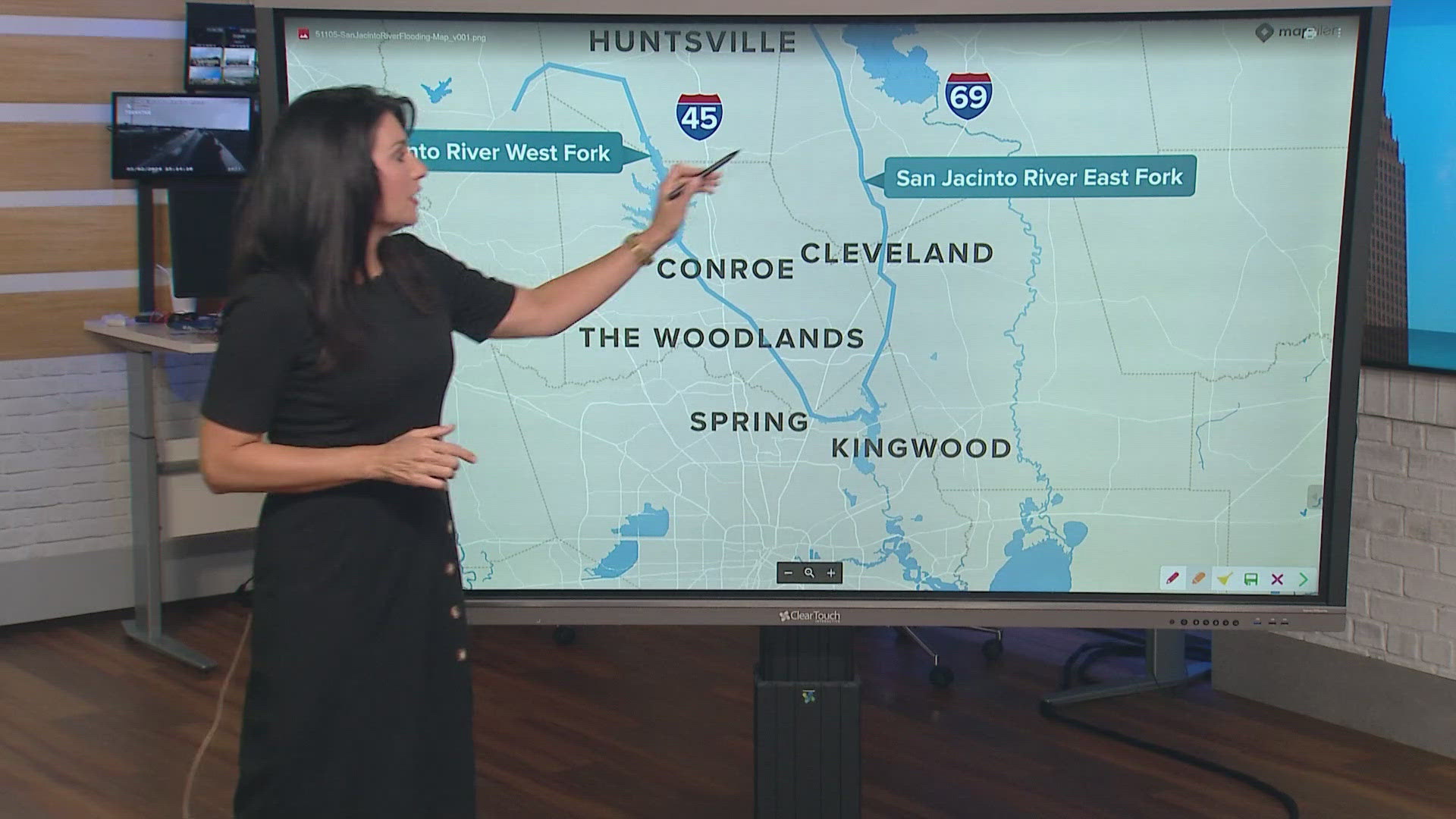 Cheryl Mercedes explains the geography of the San Jacinto River east and west forks and which rivers they go through.