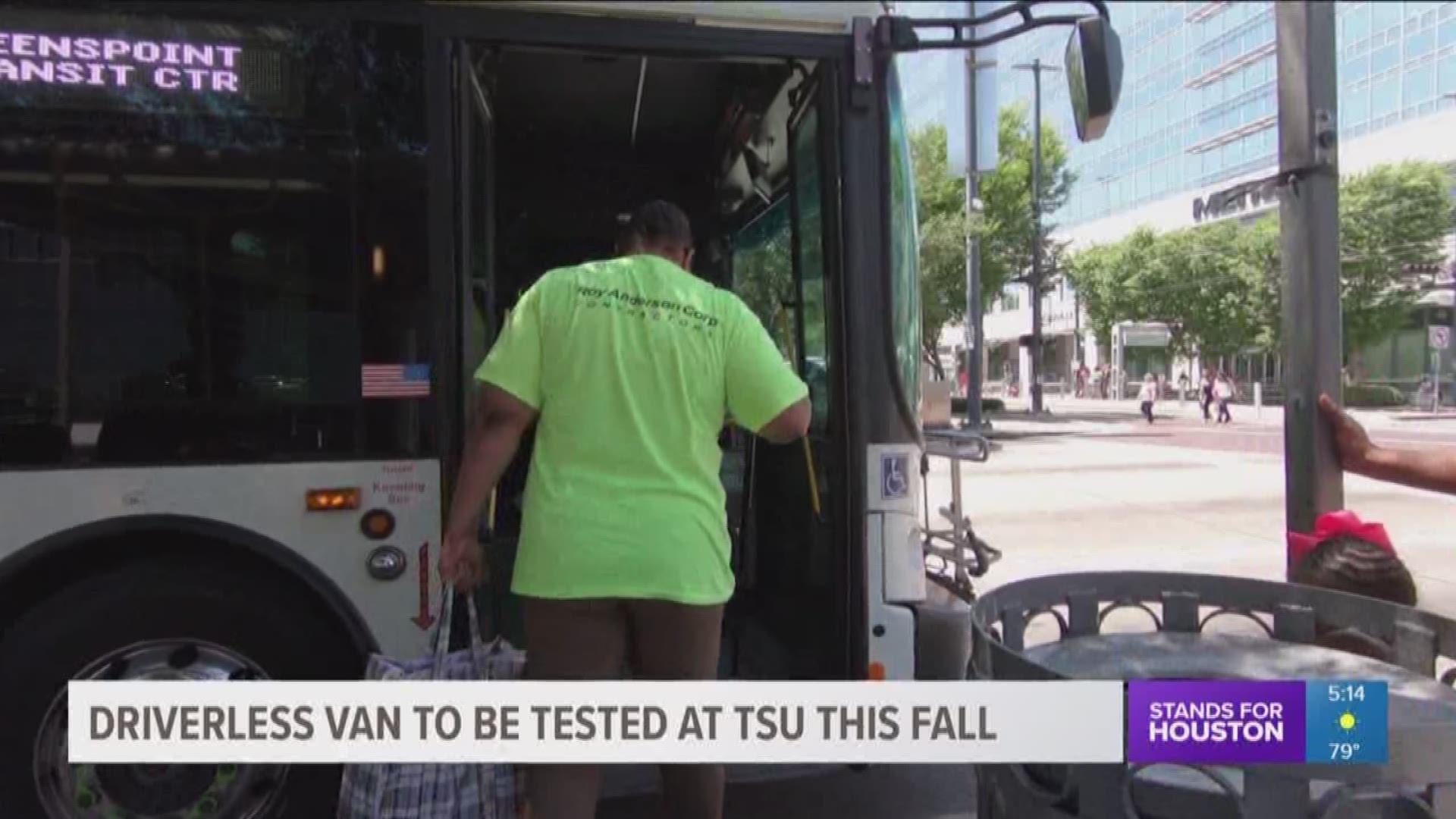 Houston METRO will be testing a driverless van at Texas Southern University as early as this fall.