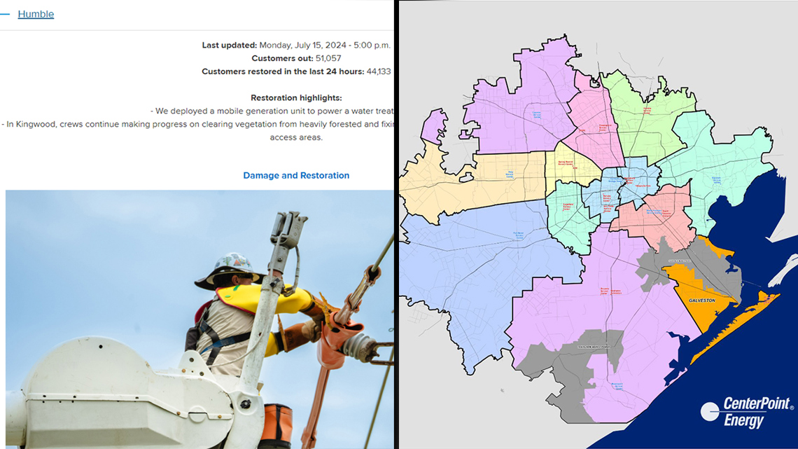 CenterPoint power updates: Community updates now available | khou.com