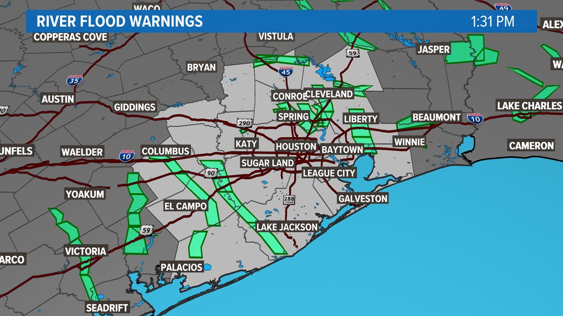 Houston Texas flood threat High water possibility remains khou