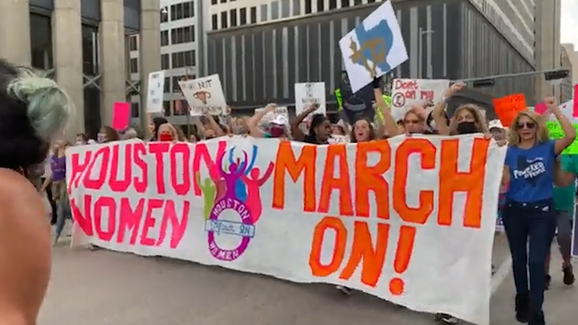 Canvas Tote Bag — Houston Women March On