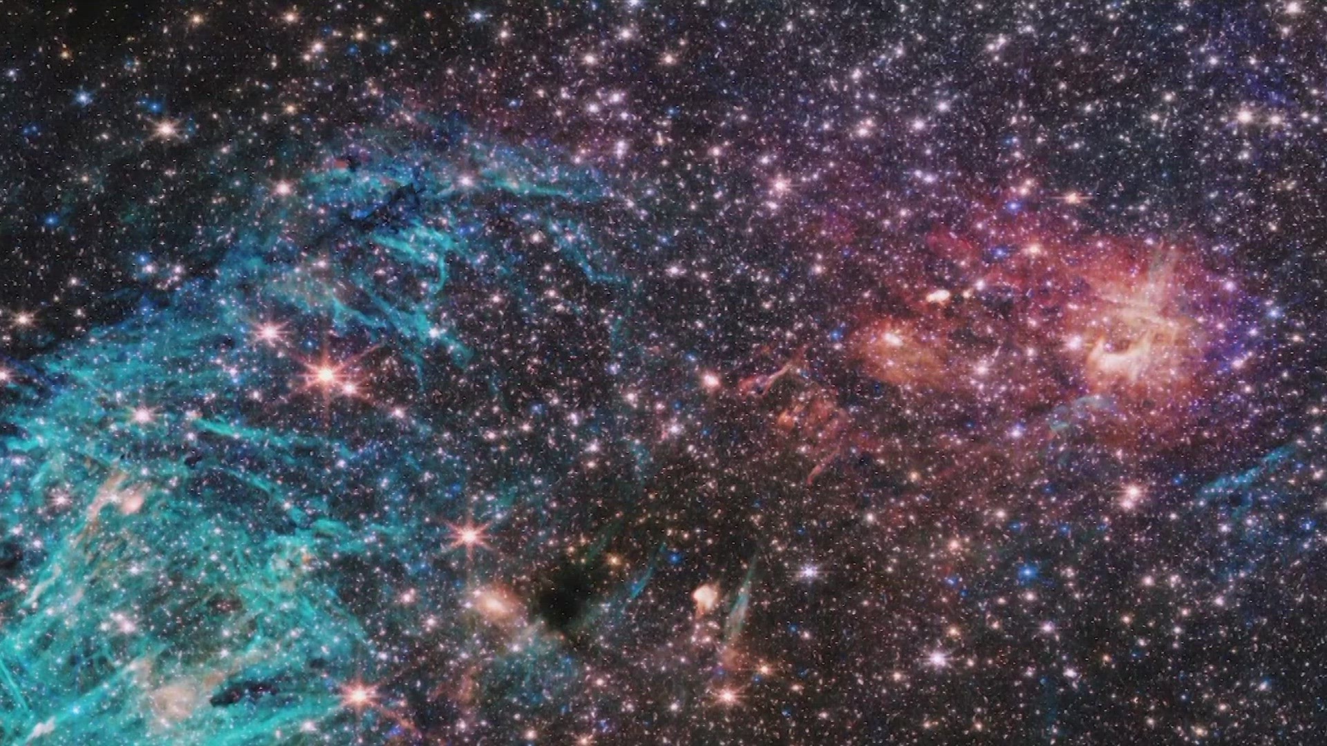 NASA released a new image of the Milky Way as seen through the lens of the James Webb Telescope. It's from about 25,000 light-years from Earth.