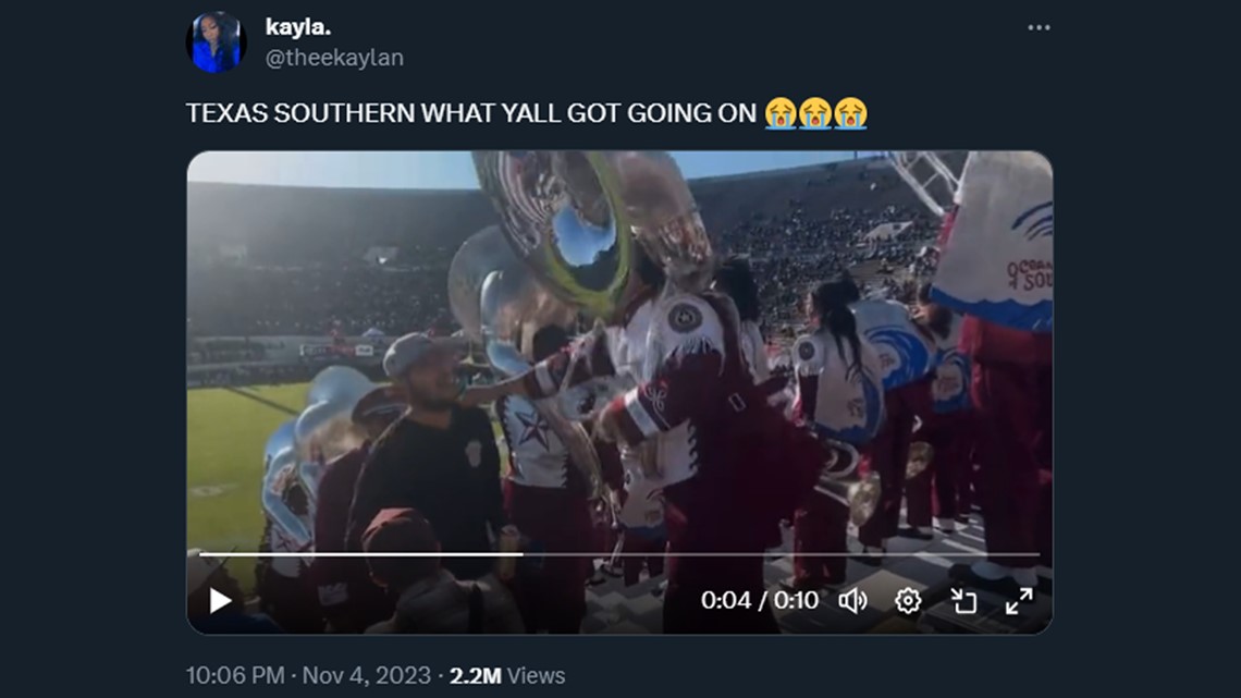 TSU band member punches fan in stands at JSU game