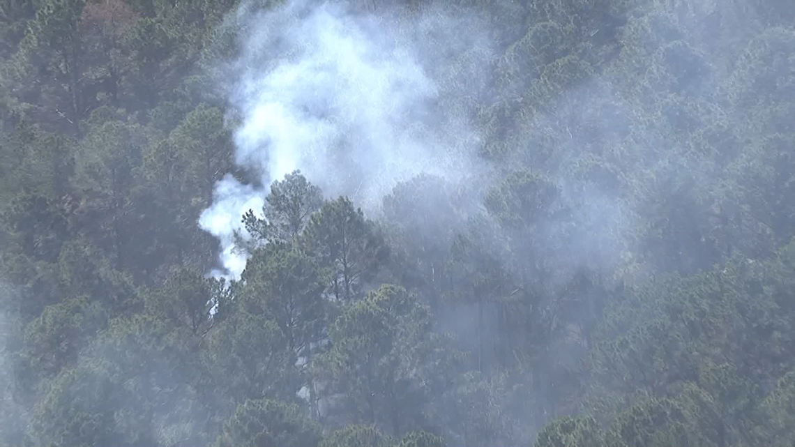 Controlled burn continues near Addicks Reservoir as Houston fire crews monitor blaze
