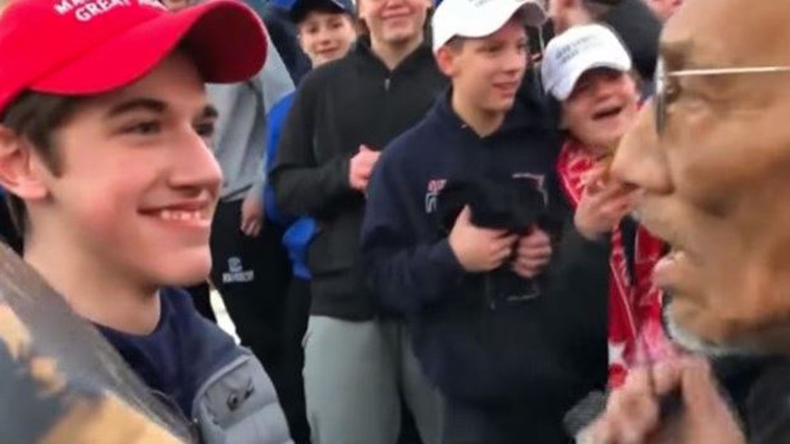 Student in MAGA hat speaks out about incident with Native 