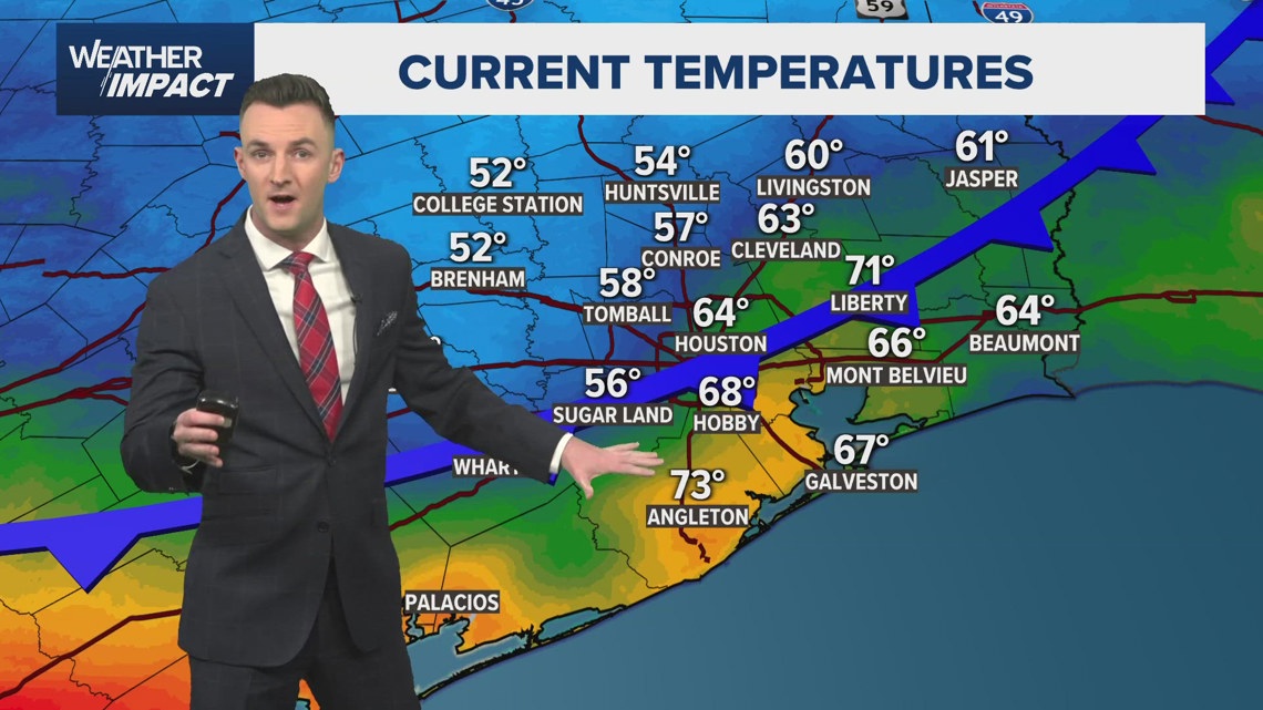 Cold front pushing into the Houston area | khou.com