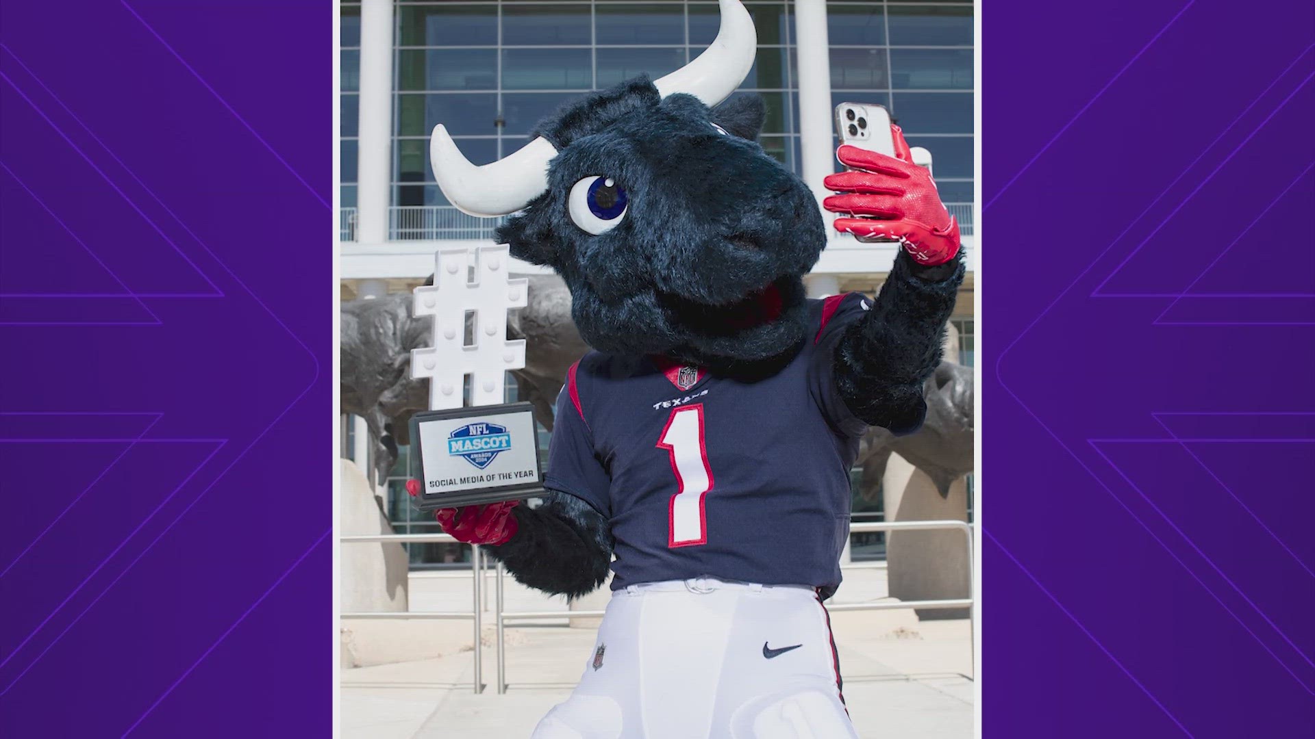 Houston Texans Toro Scores Two Nfl Mascot Awards