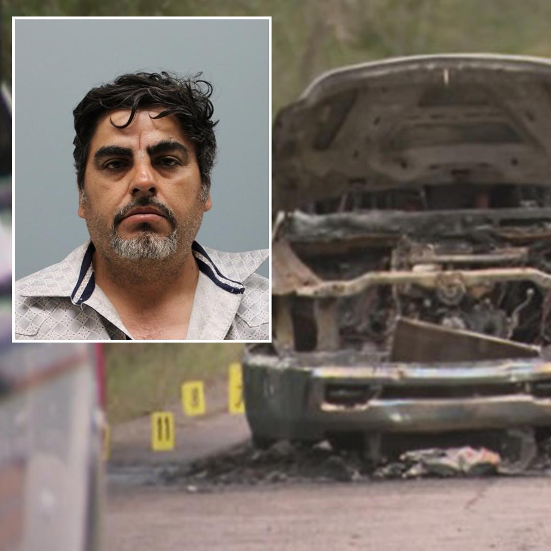 Sheriff: Father, son charged after man found dead in burned vehicle in ...