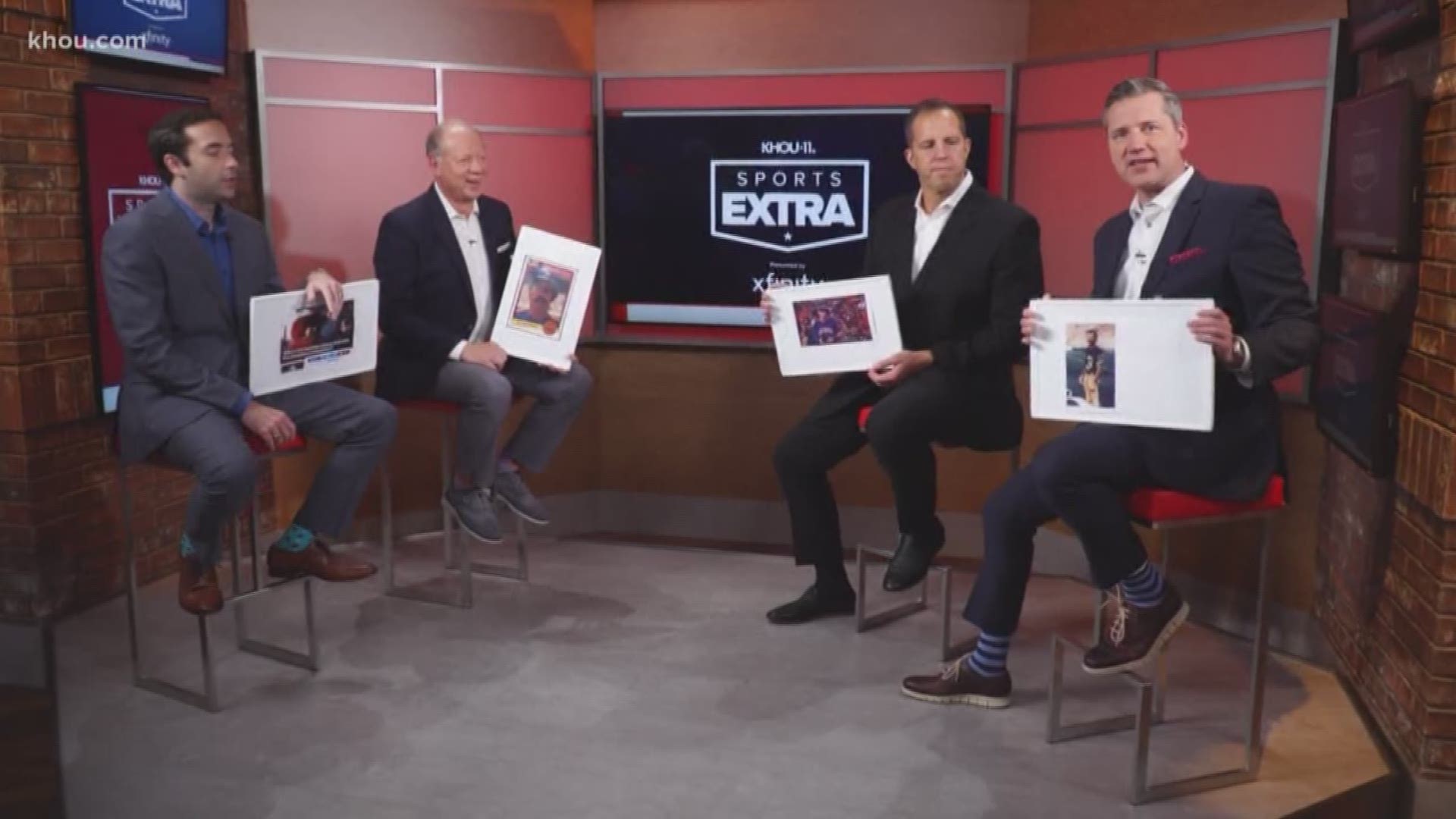 Jaguars quarterback Gardner Minshew has an epic mustache, which got us wondering: Who has the best mustache in Houston sports history? Our Sports Extra crew gives their take.