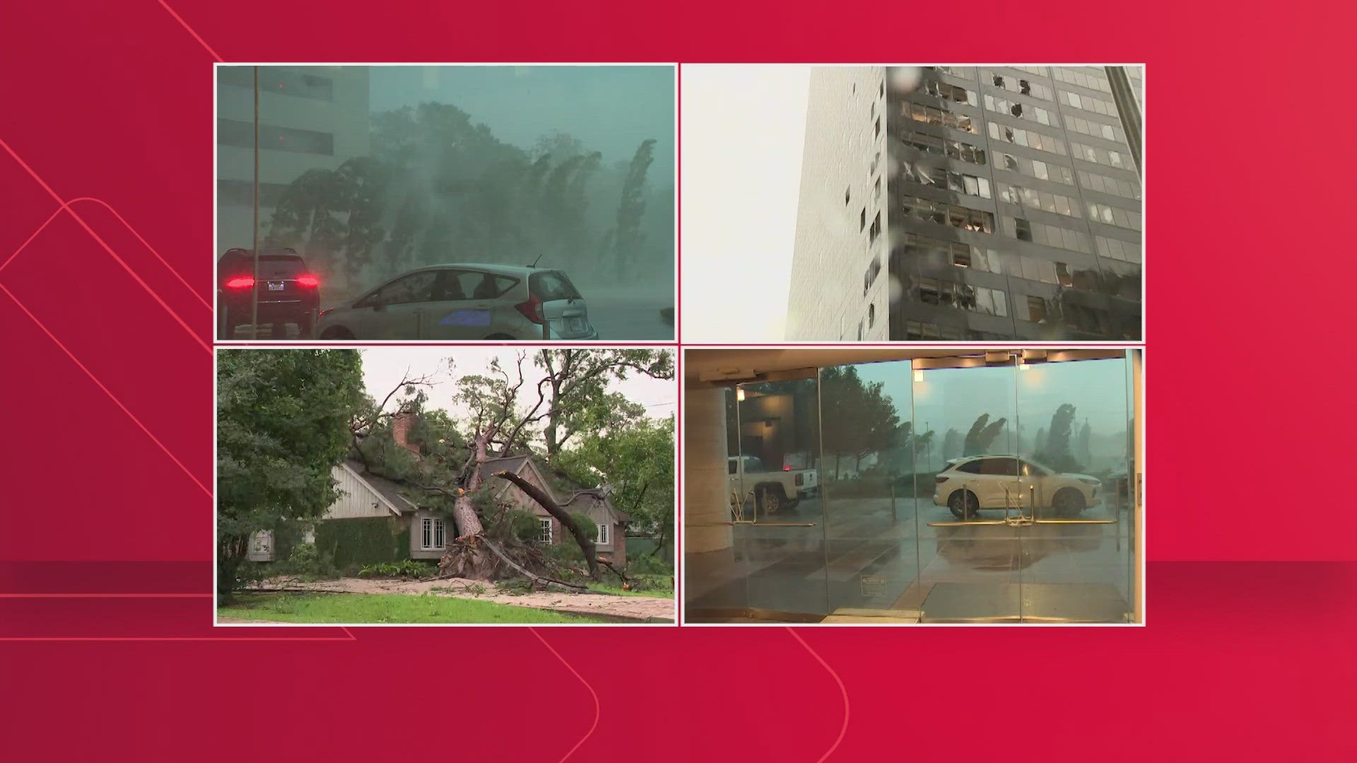 Four people were killed in Thursday's storms. Damage was reported all across Southeast Texas.