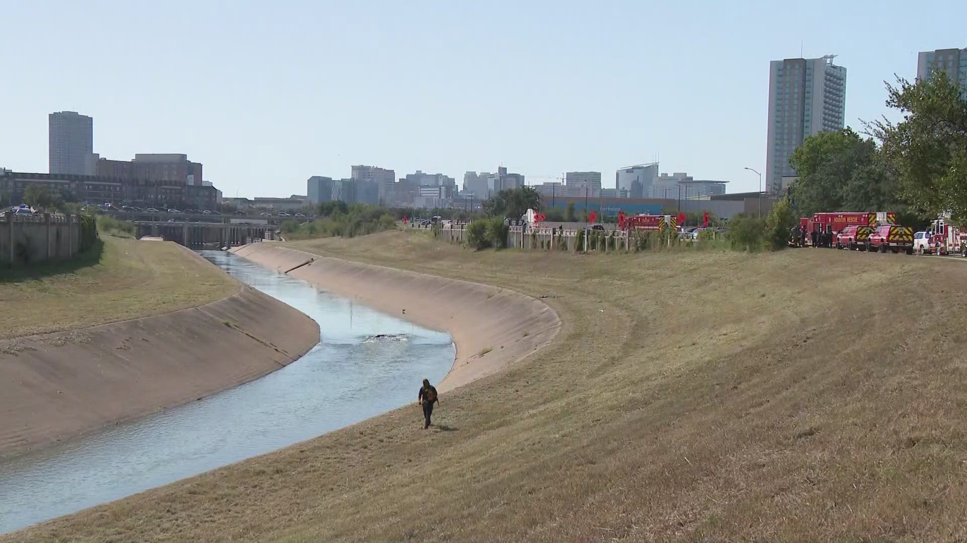 Dive teams recovered a man's body along South MacGregor Way just east of Highway 288 on Tuesday, Oct. 15, 2024.