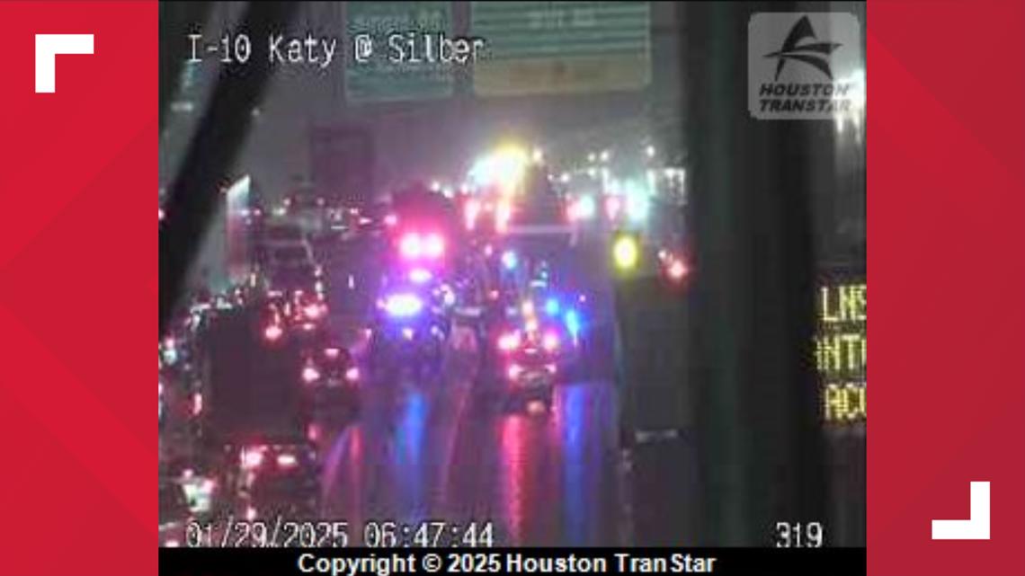 Katy Freeway reopens at Antoine after big rig crash | khou.com