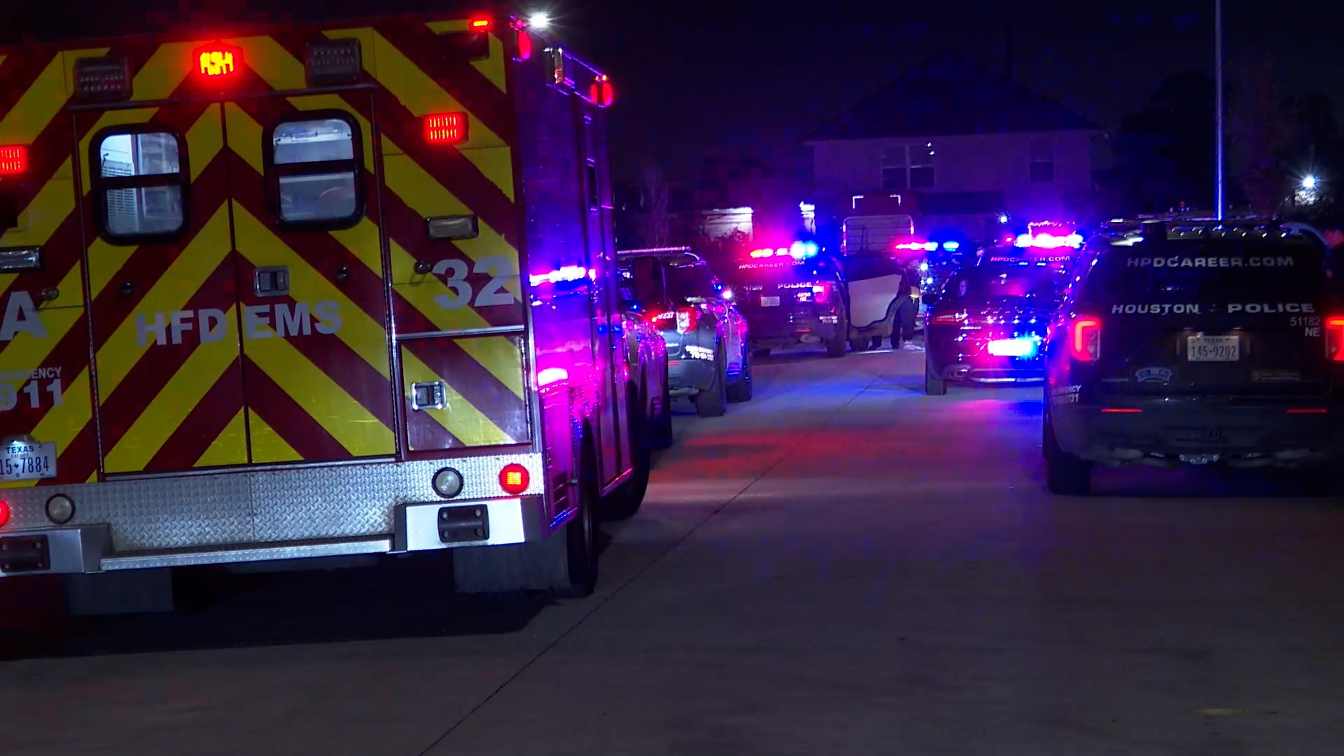 The Houston Police Department said the woman called 911 around 1:20 a.m. reporting that she had just shot her wife after a fight at their home on Doris Oaks Circle.